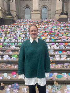 Sarah Sheppard at Parliment in Melbourne